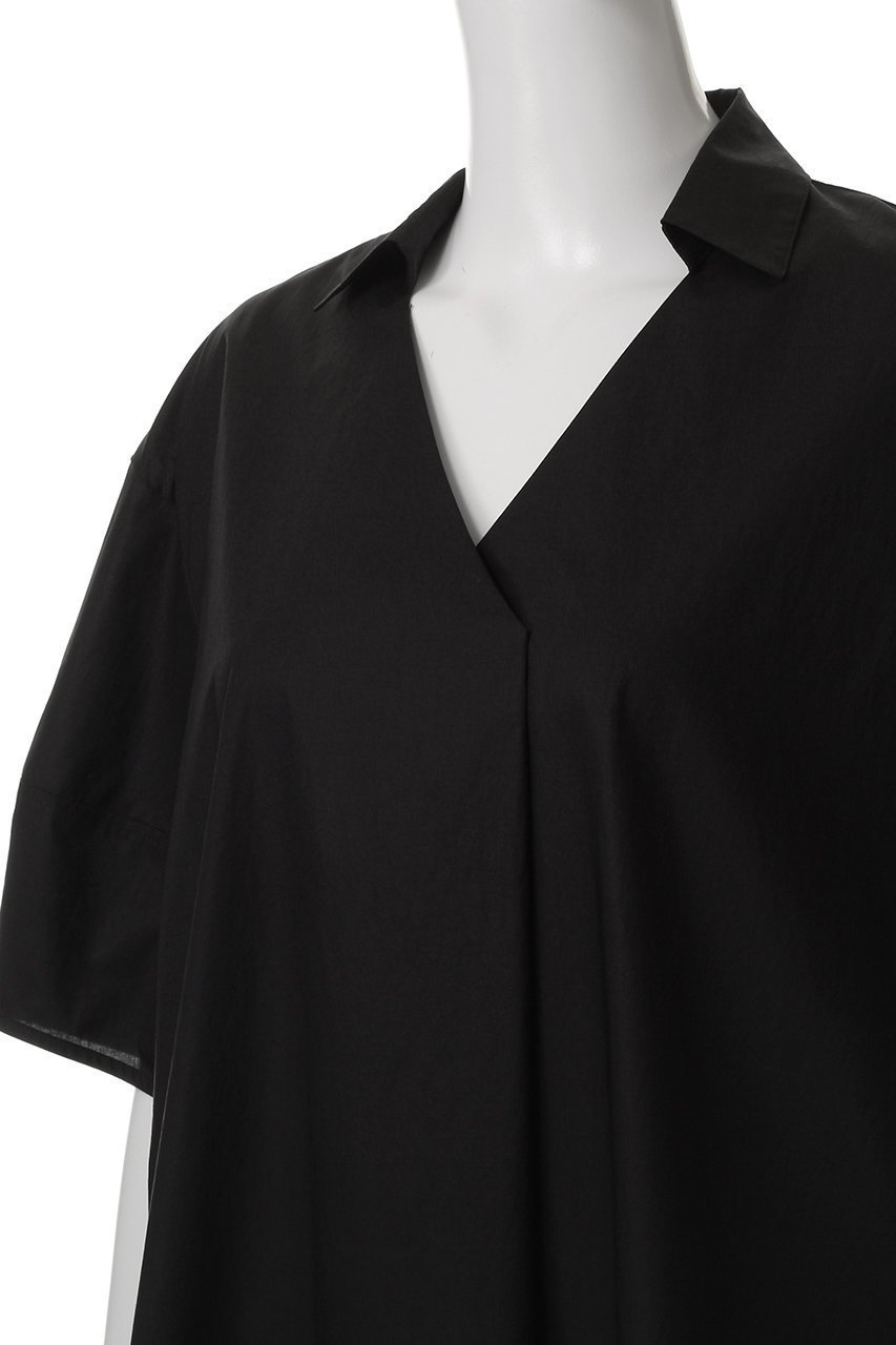 【プレインピープル/PLAIN PEOPLE】のタイプライタースキッパーシャツ 人気、トレンドファッション・服の通販 founy(ファニー) 　ファッション　Fashion　レディースファッション　Fashion for Women　トップス・カットソー　Cut & Sew Tops　シャツ・ブラウス・オフィスカジュアル　Elegant Blouses & Button-Ups　エレガント 上品　Elegant　ショート　Short, Short Length　スキッパー　Skipper, Open Collar　スリーブ　Sleeve, Long Sleeve / Short Sleeve　タイプライター　Typewriter Fabric, Crisp Cotton　デコルテ　Décolleté, Neckline　ヘムライン　Hemline, Bottom Cut　other-5|ID: prp329100004571650 ipo3291000000035560095