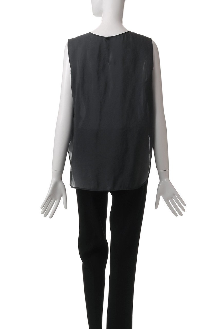 【プレインピープル/PLAIN PEOPLE】のシルキーオーガンジーモチーフブラウス 人気、トレンドファッション・服の通販 founy(ファニー) ファッション Fashion レディースファッション Fashion for Women トップス・カットソー Cut & Sew Tops キャミソール&ノースリーブ Camisoles & Sleeveless Tops シャツ・ブラウス・オフィスカジュアル Elegant Blouses & Button-Ups オーガンジー Organza Fabric デニム Denim, Jeans Material ノースリーブ Sleeveless, No-Sleeve フレア Flare, Flared ボトム Bottoms, Lower Wear ミックス Mix, Mixed Style モチーフ Motif, Design Theme other-4|ID: prp329100004571651 ipo3291000000035700634