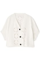 【アドーア/ADORE】のスカシカシパンニット 人気、トレンドファッション・服の通販 founy(ファニー) ファッション Fashion レディースファッション Fashion for Women トップス・カットソー Cut & Sew Tops ニット Knit Tops & Sweaters カジュアルプルオーバー・ニットトップス Pullovers & Knit Tops / Casual Pullovers カーディガン Cardigan, Knitwear セットアップ Set-Up, Coordinated Outfit センター Center, Center Line フォルム Silhouette, Form モチーフ Motif, Design Theme thumbnail ホワイト|ID: prp329100004571657 ipo3291000000033001891
