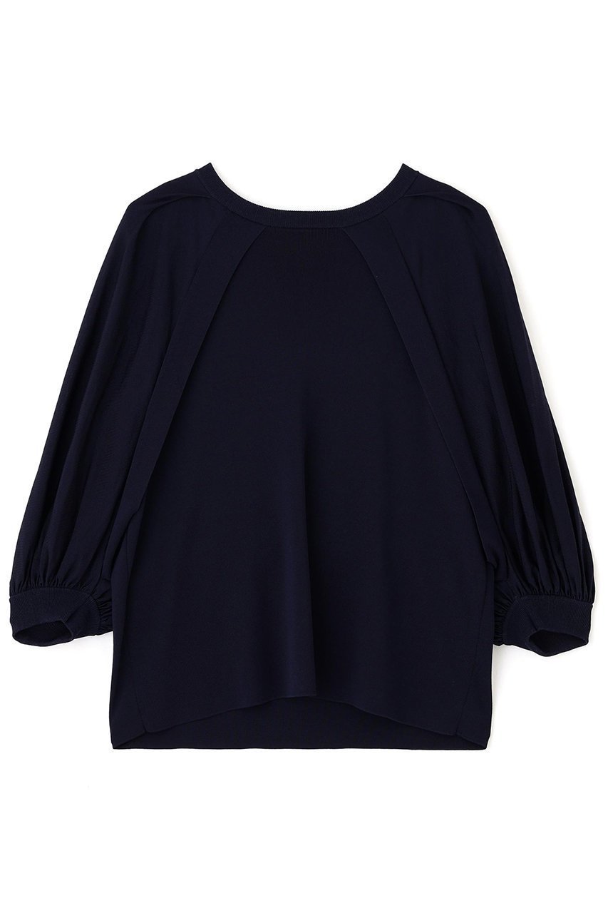 【アドーア/ADORE】のレイヤードスリーブニット インテリア・キッズ・メンズ・レディースファッション・服の通販 founy(ファニー) ファッション Fashion レディースファッション Fashion for Women トップス・カットソー Cut & Sew Tops ニット Knit Tops & Sweaters カジュアルプルオーバー・ニットトップス Pullovers & Knit Tops / Casual Pullovers ギャザー Gathered, Ruffled コンパクト Compact, Small Size スリーブ Sleeve, Long Sleeve / Short Sleeve ボトム Bottoms, Lower Wear ボレロ Bolero, Short Cardigan ネイビー|ID: prp329100004571658 ipo3291000000034990504