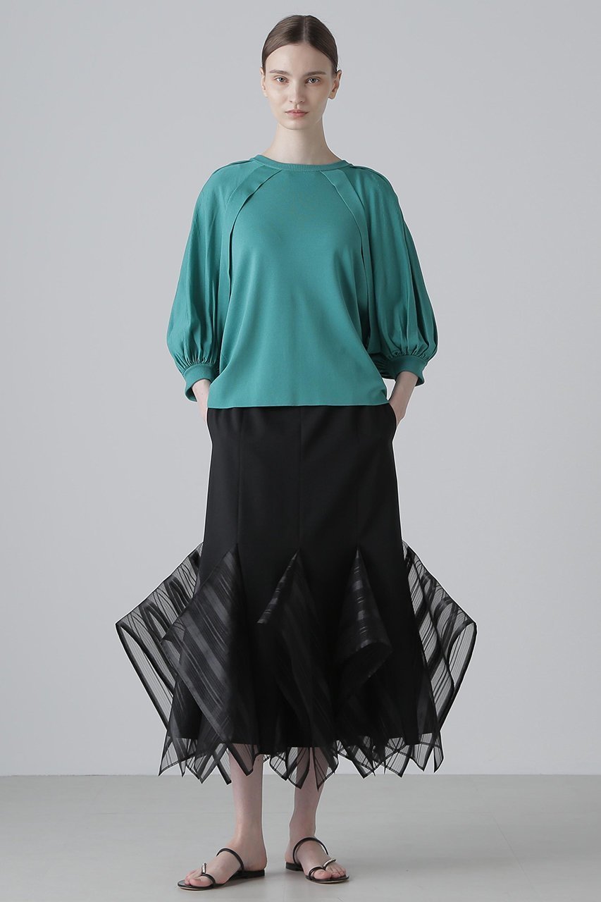 【アドーア/ADORE】のレイヤードスリーブニット 人気、トレンドファッション・服の通販 founy(ファニー) ファッション Fashion レディースファッション Fashion for Women トップス・カットソー Cut & Sew Tops ニット Knit Tops & Sweaters カジュアルプルオーバー・ニットトップス Pullovers & Knit Tops / Casual Pullovers ギャザー Gathered, Ruffled コンパクト Compact, Small Size スリーブ Sleeve, Long Sleeve / Short Sleeve ボトム Bottoms, Lower Wear ボレロ Bolero, Short Cardigan other-3|ID: prp329100004571658 ipo3291000000034990507