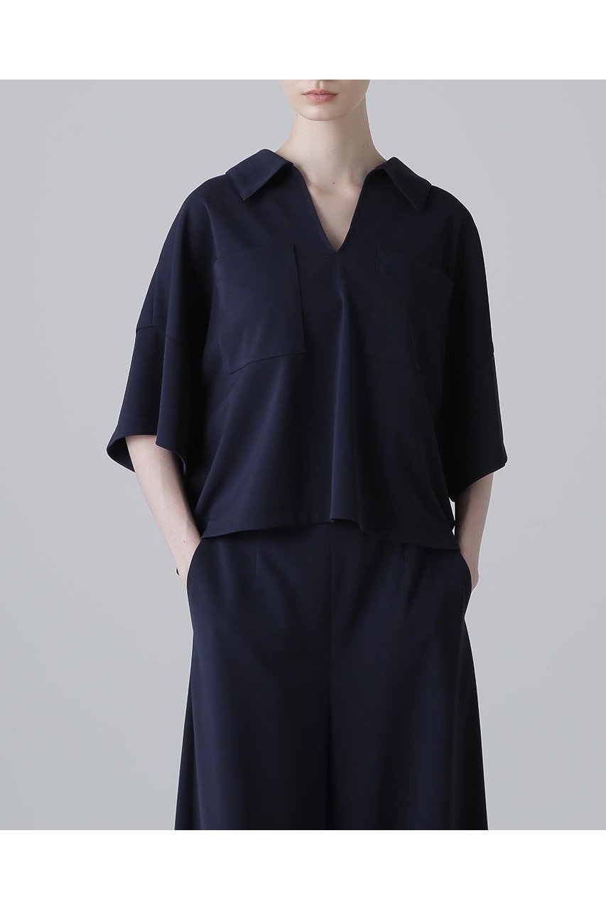 【アドーア/ADORE】のダブルジャージーカットソー 人気、トレンドファッション・服の通販 founy(ファニー) 　ファッション　Fashion　レディースファッション　Fashion for Women　トップス・カットソー　Cut & Sew Tops　シャツ・ブラウス・オフィスカジュアル　Elegant Blouses & Button-Ups　ロングTシャツ・Tシャツ　Longline T-Shirts & Tees　カットソー・ベーシックTシャツ　Cut-and-Sewn Tops / Stretch Tees & Basics　ショート　Short, Short Length　スリーブ　Sleeve, Long Sleeve / Short Sleeve　セットアップ　Set-Up, Coordinated Outfit　ボックス　Boxy, Box Shape　再入荷　Restock / Back in Stock　other-2|ID: prp329100004571659 ipo3291000000032745688