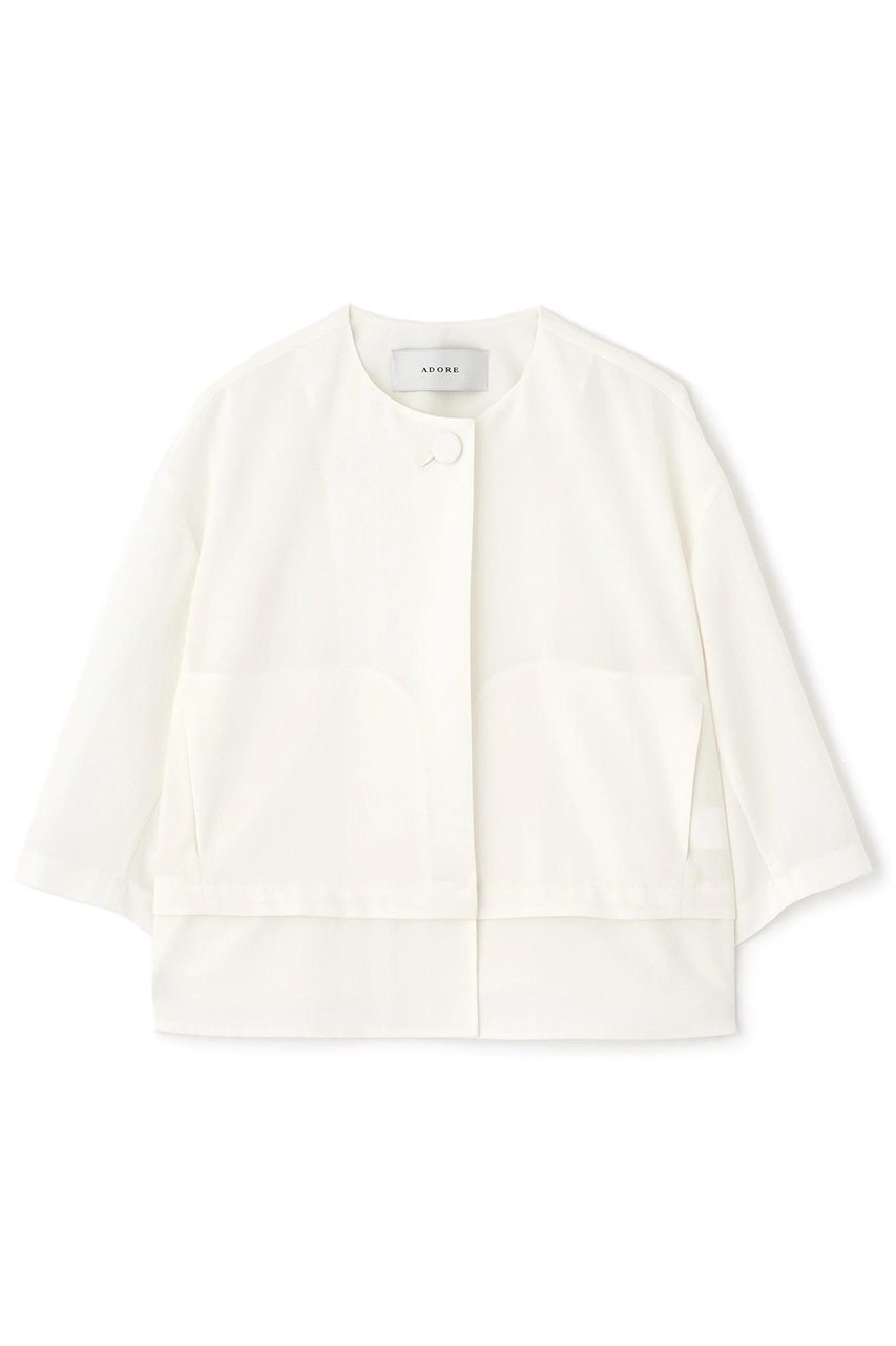 【アドーア/ADORE】のブリーズトロジャケット インテリア・キッズ・メンズ・レディースファッション・服の通販 founy(ファニー) 　ファッション　Fashion　レディースファッション　Fashion for Women　アウター　Coat / Outerwear Collection　レディースジャケット・軽アウター　Jackets　ジャケット　Jacket, Outerwear　タンブラー　Tumbler, Travel Mug　再入荷　Restock / Back in Stock　吸水　Absorbent, Quick-Dry　ホワイト|ID: prp329100004571660 ipo3291000000034990515