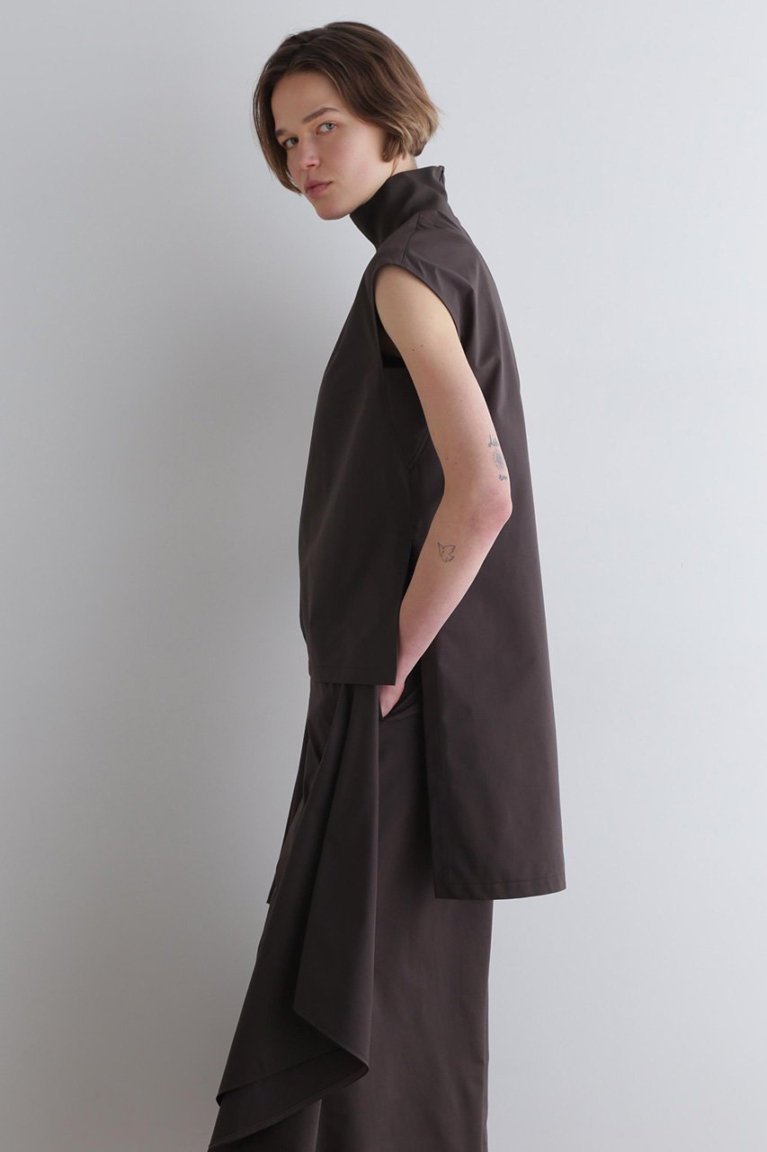 【ル フィル/LE PHIL】のテックスブリッドハイゲージブラウス 人気、トレンドファッション・服の通販 founy(ファニー) 　ファッション　Fashion　レディースファッション　Fashion for Women　トップス・カットソー　Cut & Sew Tops　キャミソール&ノースリーブ　Camisoles & Sleeveless Tops　シャツ・ブラウス・オフィスカジュアル　Elegant Blouses & Button-Ups　おすすめ　Recommended / Our Picks　カッティング　Cutting Detail　シンプル　Simple, Minimal　ストレッチ　Stretch, Stretchy Fabric　ノースリーブ　Sleeveless, No-Sleeve　other-4|ID: prp329100004571669 ipo3291000000035700597