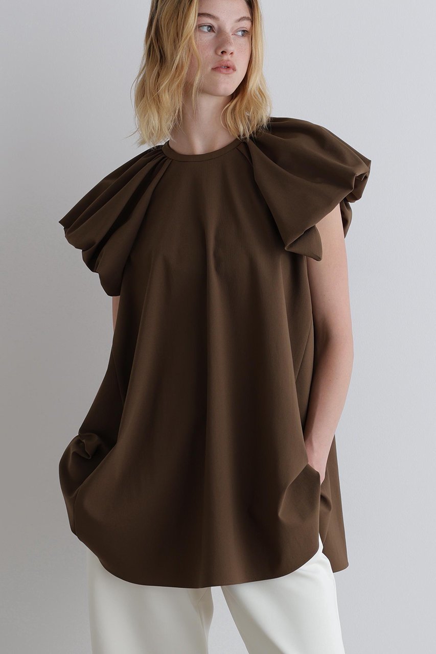 【ル フィル/LE PHIL】のアクティブトリコットカットソー 人気、トレンドファッション・服の通販 founy(ファニー) 　ファッション　Fashion　レディースファッション　Fashion for Women　トップス・カットソー　Cut & Sew Tops　シャツ・ブラウス・オフィスカジュアル　Elegant Blouses & Button-Ups　ロングTシャツ・Tシャツ　Longline T-Shirts & Tees　カットソー・ベーシックTシャツ　Cut-and-Sewn Tops / Stretch Tees & Basics　ショート　Short, Short Length　スタンダード　Standard, Basic　スリーブ　Sleeve, Long Sleeve / Short Sleeve　ドレープ　Drape, Draping Fabric　フォルム　Silhouette, Form　other-2|ID: prp329100004571671 ipo3291000000032807667