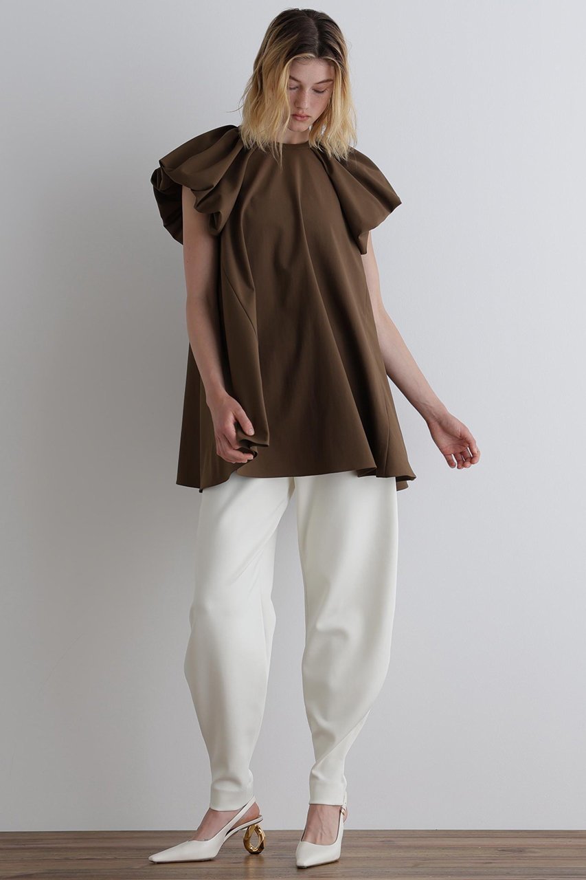 【ル フィル/LE PHIL】のアクティブトリコットカットソー 人気、トレンドファッション・服の通販 founy(ファニー) 　ファッション　Fashion　レディースファッション　Fashion for Women　トップス・カットソー　Cut & Sew Tops　シャツ・ブラウス・オフィスカジュアル　Elegant Blouses & Button-Ups　ロングTシャツ・Tシャツ　Longline T-Shirts & Tees　カットソー・ベーシックTシャツ　Cut-and-Sewn Tops / Stretch Tees & Basics　ショート　Short, Short Length　スタンダード　Standard, Basic　スリーブ　Sleeve, Long Sleeve / Short Sleeve　ドレープ　Drape, Draping Fabric　フォルム　Silhouette, Form　other-3|ID: prp329100004571671 ipo3291000000032807668