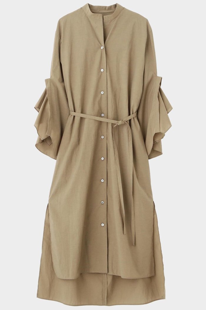 【ル フィル/LE PHIL】のラッフルスリーブワンピース インテリア・キッズ・メンズ・レディースファッション・服の通販 founy(ファニー) https://founy.com/ ファッション Fashion レディースファッション Fashion for Women ワンピース Dresses チュニック Tunic Tops & Dresses スリーブ Sleeve, Long Sleeve / Short Sleeve チュニック Tunic, Long Top ドレス Dress, One-Piece フェミニン Feminine, Girly リラックス Relax, Relaxed Fit ロング Long, Long-Length ワッシャー Washer, Crinkled Finish |ID: prp329100004571672 ipo3291000000036131339