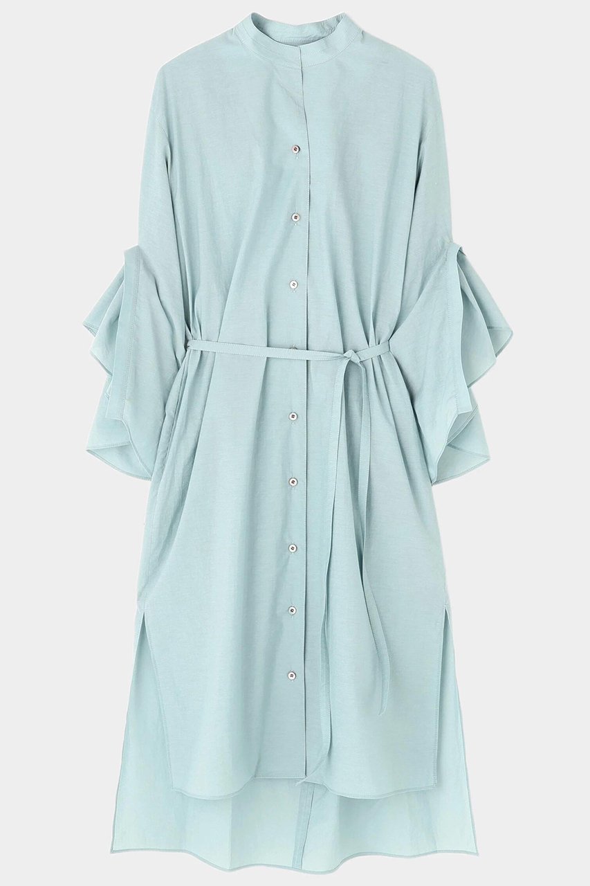 【ル フィル/LE PHIL】のラッフルスリーブワンピース インテリア・キッズ・メンズ・レディースファッション・服の通販 founy(ファニー) ファッション Fashion レディースファッション Fashion for Women ワンピース Dresses チュニック Tunic Tops & Dresses スリーブ Sleeve, Long Sleeve / Short Sleeve チュニック Tunic, Long Top ドレス Dress, One-Piece フェミニン Feminine, Girly リラックス Relax, Relaxed Fit ロング Long, Long-Length ワッシャー Washer, Crinkled Finish ライトグリーン|ID: prp329100004571672 ipo3291000000036131341