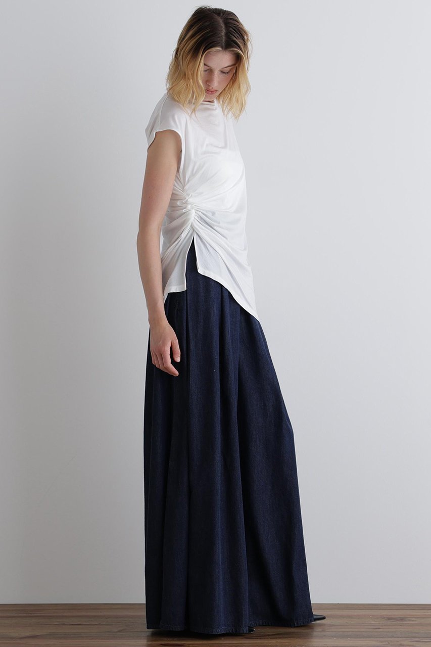 【ル フィル/LE PHIL】のライトデニムパンツ 人気、トレンドファッション・服の通販 founy(ファニー) 　ファッション　Fashion　レディースファッション　WOMEN　パンツ　Pants　デニムパンツ　Denim Pants　インディゴ　Indigo　ショート　Short　スタンダード　Standard　セットアップ　Set Up　デニム　Denim　ドレープ　Drape　フロント　Front　エレガント 上品　Elegant　夏　Summer　NEW・新作・新着・新入荷　New Arrivals　other-3|ID: prp329100004571674 ipo3291000000032348464