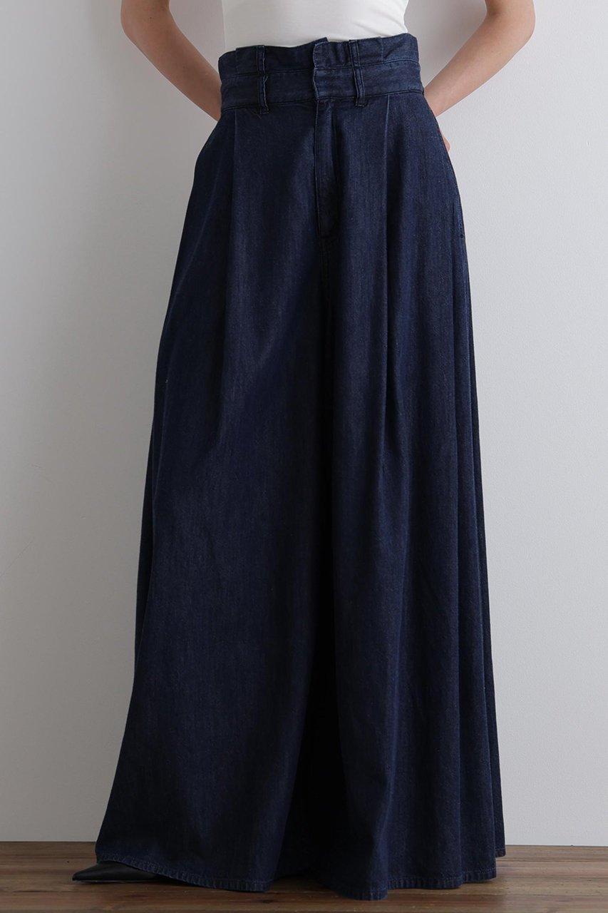 【ル フィル/LE PHIL】のライトデニムパンツ 人気、トレンドファッション・服の通販 founy(ファニー) 　ファッション　Fashion　レディースファッション　WOMEN　パンツ　Pants　デニムパンツ　Denim Pants　インディゴ　Indigo　ショート　Short　スタンダード　Standard　セットアップ　Set Up　デニム　Denim　ドレープ　Drape　フロント　Front　エレガント 上品　Elegant　夏　Summer　NEW・新作・新着・新入荷　New Arrivals　other-5|ID: prp329100004571674 ipo3291000000032348466