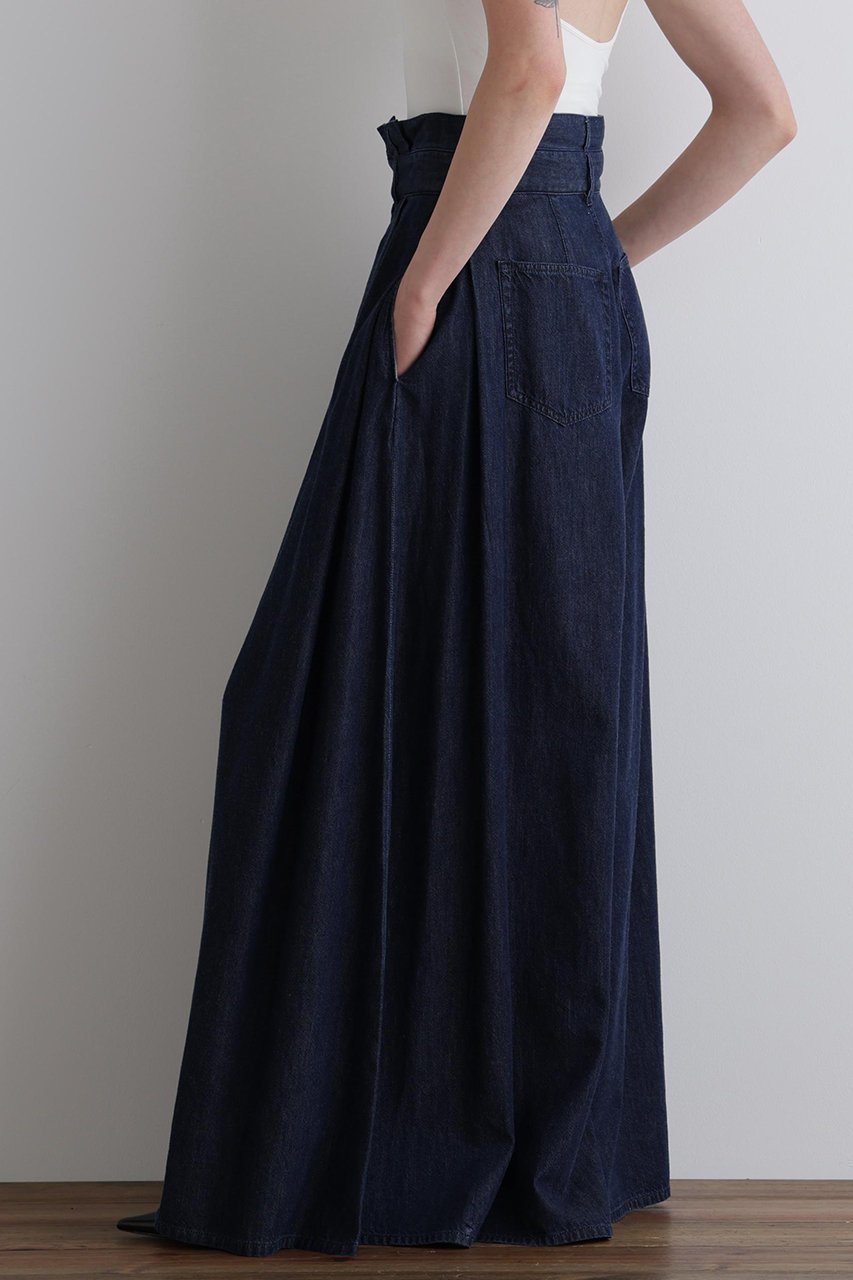 【ル フィル/LE PHIL】のライトデニムパンツ 人気、トレンドファッション・服の通販 founy(ファニー) 　ファッション　Fashion　レディースファッション　WOMEN　パンツ　Pants　デニムパンツ　Denim Pants　インディゴ　Indigo　ショート　Short　スタンダード　Standard　セットアップ　Set Up　デニム　Denim　ドレープ　Drape　フロント　Front　エレガント 上品　Elegant　夏　Summer　NEW・新作・新着・新入荷　New Arrivals　other-6|ID: prp329100004571674 ipo3291000000032348467