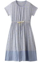 【キッドブルー/KID BLUE】のボーダープチフラワー天竺ナイティ 人気、トレンドファッション・服の通販 founy(ファニー) ファッション Fashion レディースファッション WOMEN パジャマ Pajamas ボーダー Border リボン Ribbon NEW・新作・新着・新入荷 New Arrivals 無地 Plain Color |ID:prp329100004571682