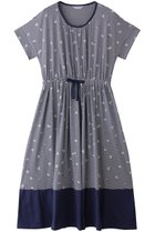 【キッドブルー/KID BLUE】のボーダープチフラワー天竺ナイティ ネイビー|ID: prp329100004571682 ipo3291000000032348657