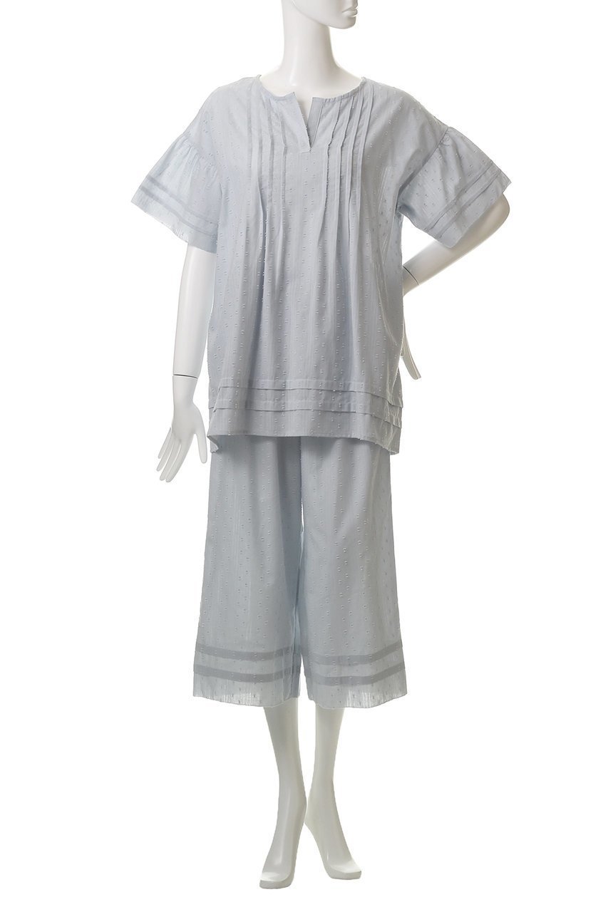 【キッドブルー/KID BLUE】の25カットドビーコットンパジャマ 人気、トレンドファッション・服の通販 founy(ファニー) 　ファッション　Fashion　レディースファッション　WOMEN　スリット　Slit　パジャマ　Pajamas　フェミニン　Feminine　ボトム　Bottom　夏　Summer　定番　Standard　NEW・新作・新着・新入荷　New Arrivals　春　Spring　S/S・春夏　Ss・Spring/Summer　other-2|ID: prp329100004571686 ipo3291000000032348688