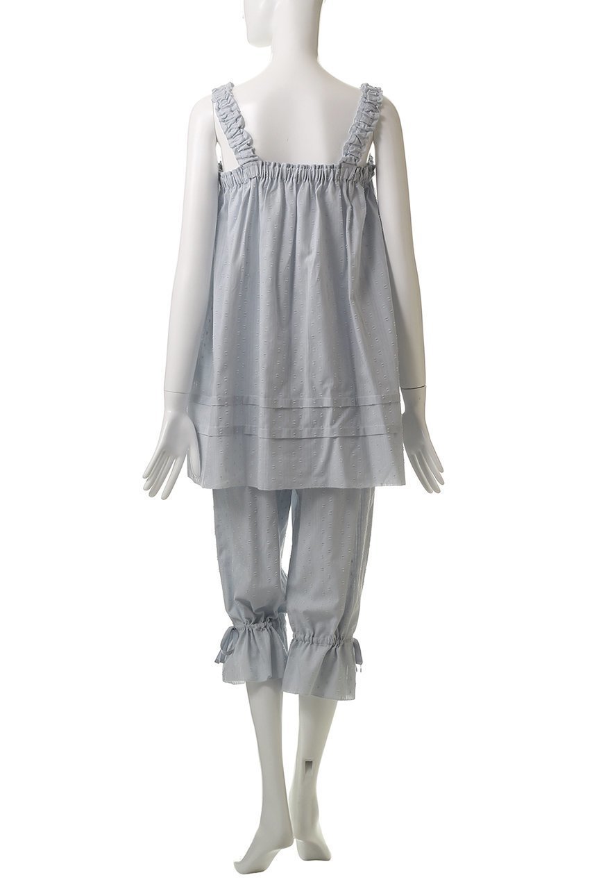 【キッドブルー/KID BLUE】の25カットドビーコットンパジャマ 人気、トレンドファッション・服の通販 founy(ファニー) 　ファッション　Fashion　レディースファッション　WOMEN　お家時間・ステイホーム　Home Time/Stay Home　ギャザー　Gather　パジャマ　Pajamas　フェミニン　Feminine　リボン　Ribbon　NEW・新作・新着・新入荷　New Arrivals　other-4|ID: prp329100004571687 ipo3291000000032348698
