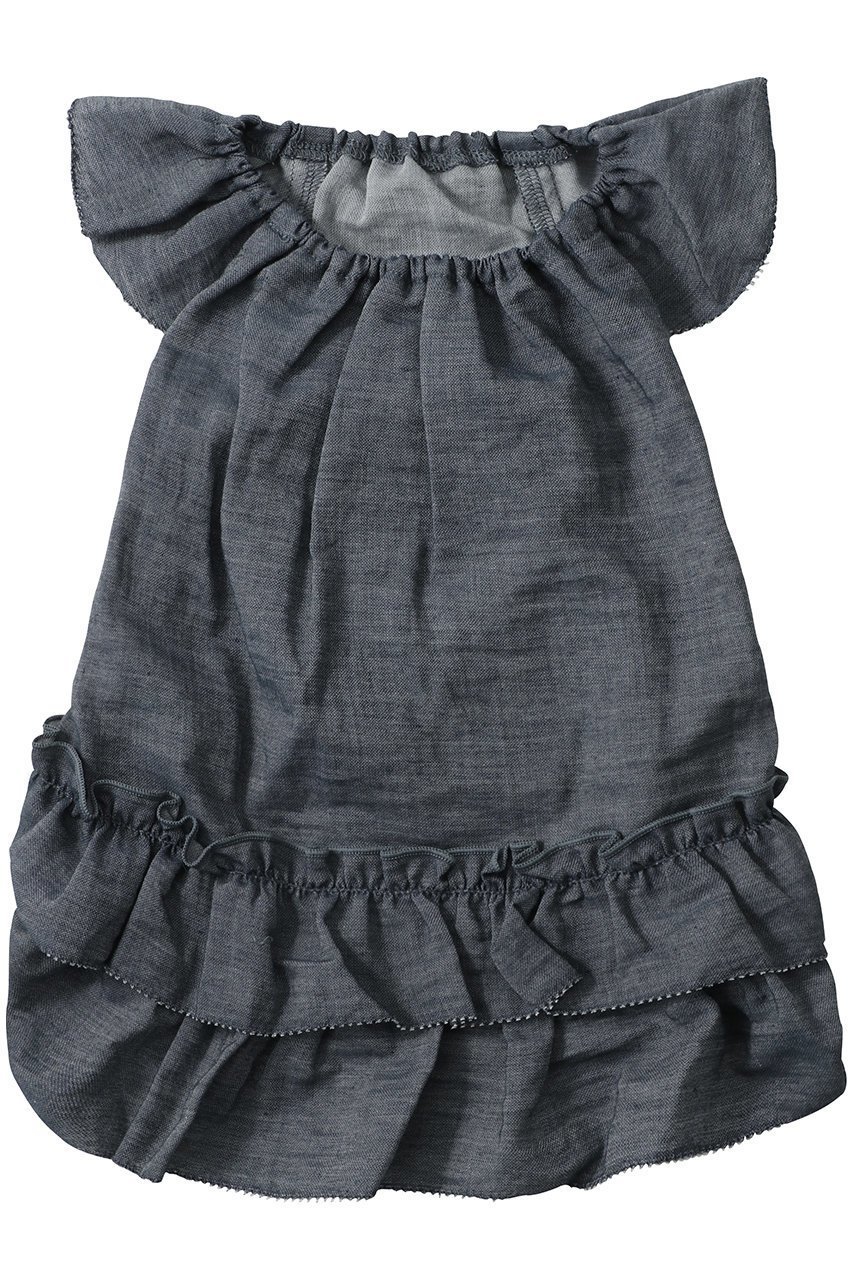 【キッドブルー/KID BLUE / GOODS】の25シャンブレーデニムドッグウエア インテリア・キッズ・メンズ・レディースファッション・服の通販 founy(ファニー) 　おすすめ　Recommended / Our Picks　シャンブレー　Chambray, Denim-Like Fabric　シルク　Silk, 100% Silk　ストライプ　Stripe, Striped Pattern　デニム　Denim, Jeans Material　フリル　Frill, Ruffle　リネン　Linen, Linen Fabric　夏　Summer　ホーム・キャンプ・アウトドア・お取り寄せ　Home Living / Home & Lifestyle / Camping Gear / Outdoor Camping　ペットグッズ　Pet Supplies　ネイビー|ID: prp329100004571688 ipo3291000000035817716