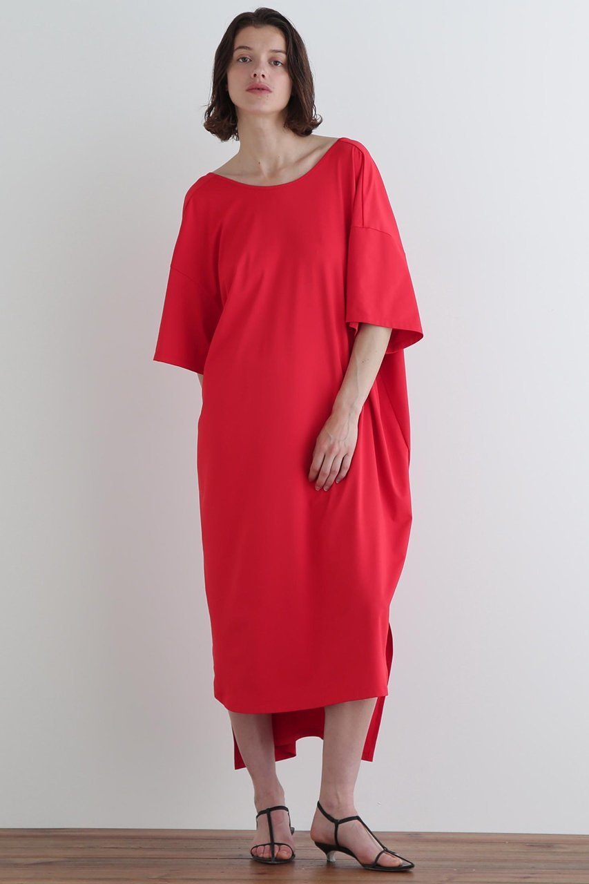 【ル フィル/LE PHIL】のジャージードレス インテリア・キッズ・メンズ・レディースファッション・服の通販 founy(ファニー) 　ファッション　Fashion　レディースファッション　Fashion for Women　ワンピース　Dresses　フォーマル・パーティードレス・結婚式用ドレス　Elegant & Casual Dresses　チュニック　Tunic Tops & Dresses　おすすめ　Recommended / Our Picks　スタンダード　Standard, Basic　スリット　Slit, Slit Detail　チュニック　Tunic, Long Top　ドレス　Dress, One-Piece　バランス　Balance, Style Balance　夏　Summer　旅行　Travel　水着　Swimsuit, Swimwear　レッド|ID: prp329100004571691 ipo3291000000035964607