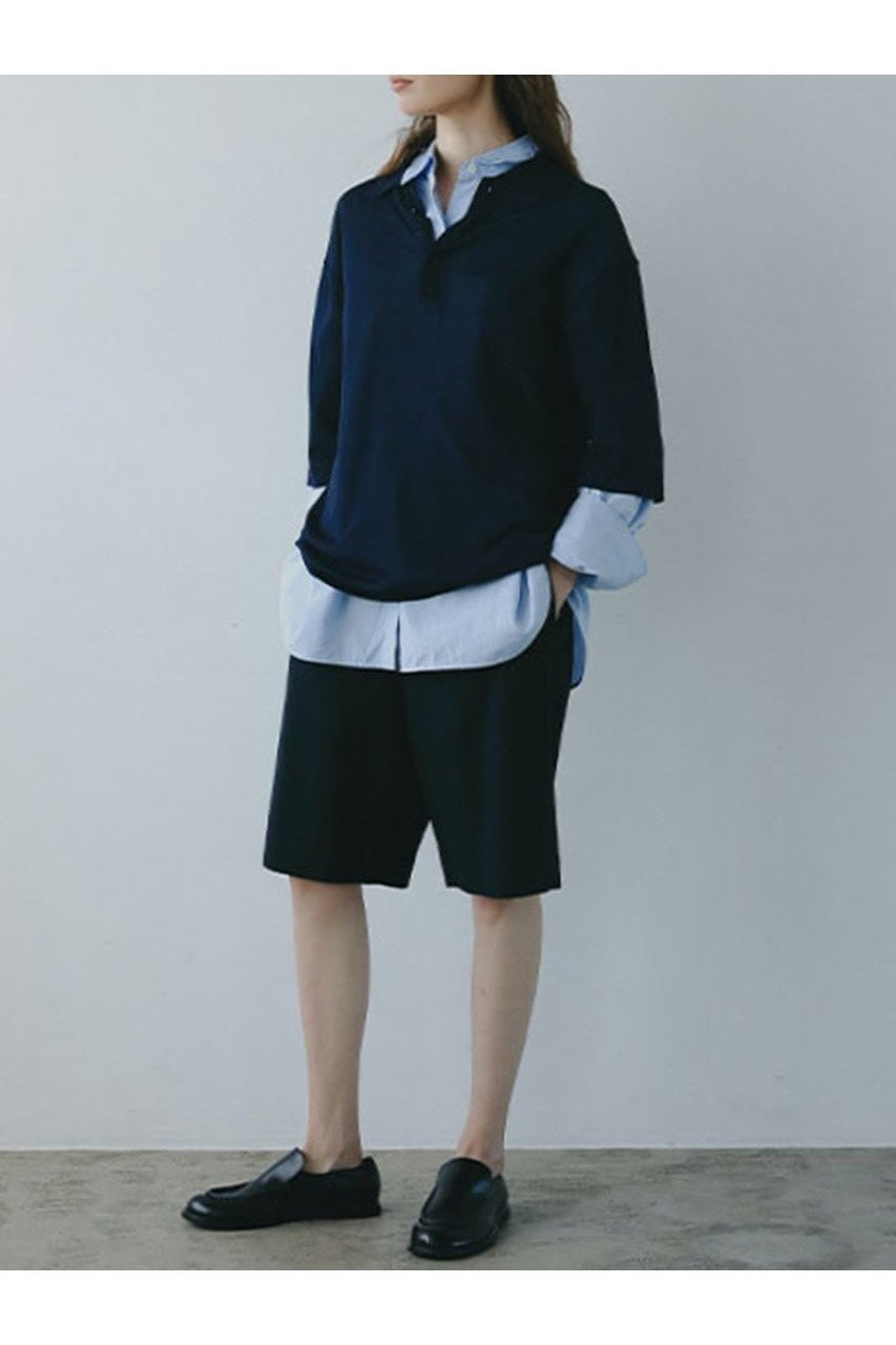 【エトレトウキョウ/ETRE TOKYO】のハーフスリーブニットポロ 人気、トレンドファッション・服の通販 founy(ファニー) 　ファッション　Fashion　レディースファッション　WOMEN　トップス・カットソー　Tops/Tshirt　ニット　Knit Tops　プルオーバー　Pullover　おすすめ　Recommend　シアー　Sheer　スポーティ　Sporty　トレンド　Trend　NEW・新作・新着・新入荷　New Arrivals　other-3|ID: prp329100004572929 ipo3291000000032362623