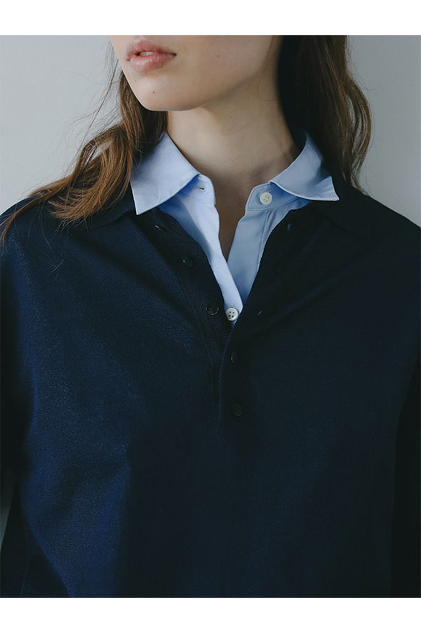 【エトレトウキョウ/ETRE TOKYO】のハーフスリーブニットポロ 人気、トレンドファッション・服の通販 founy(ファニー) 　ファッション　Fashion　レディースファッション　WOMEN　トップス・カットソー　Tops/Tshirt　ニット　Knit Tops　プルオーバー　Pullover　おすすめ　Recommend　シアー　Sheer　スポーティ　Sporty　トレンド　Trend　NEW・新作・新着・新入荷　New Arrivals　other-6|ID: prp329100004572929 ipo3291000000032362626