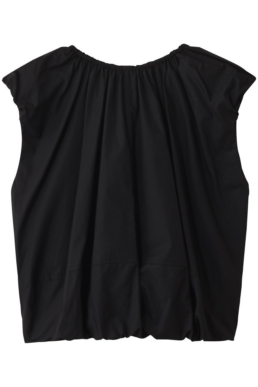 【クラネ/CLANE】のW FACE SLEEVELESS RIBBON TOPS/ブラウス インテリア・キッズ・メンズ・レディースファッション・服の通販 founy(ファニー) 　ファッション　Fashion　レディースファッション　WOMEN　トップス・カットソー　Tops/Tshirt　キャミソール / ノースリーブ　No Sleeves　シャツ/ブラウス　Shirts/Blouses　ギャザー　Gather　ダブル　Double　デニム　Denim　ノースリーブ　No Sleeve　フェイス　Face　フォルム　Form　リボン　Ribbon　ロング　Long　NEW・新作・新着・新入荷　New Arrivals　BLACK|ID: prp329100004572943 ipo3291000000032362775