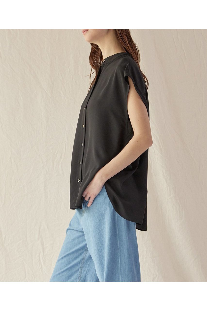 【フローレント/FLORENT】のポリエステル フレンチスリーブ ブラウス 人気、トレンドファッション・服の通販 founy(ファニー) 　ファッション　Fashion　レディースファッション　WOMEN　トップス・カットソー　Tops/Tshirt　シャツ/ブラウス　Shirts/Blouses　サマー　Summer　ショート　Short　スリーブ　Sleeve　フレンチ　French　ベーシック　Basic　夏　Summer　NEW・新作・新着・新入荷　New Arrivals　ビジネス 仕事 通勤　Business　other-7|ID: prp329100004572944 ipo3291000000032362789