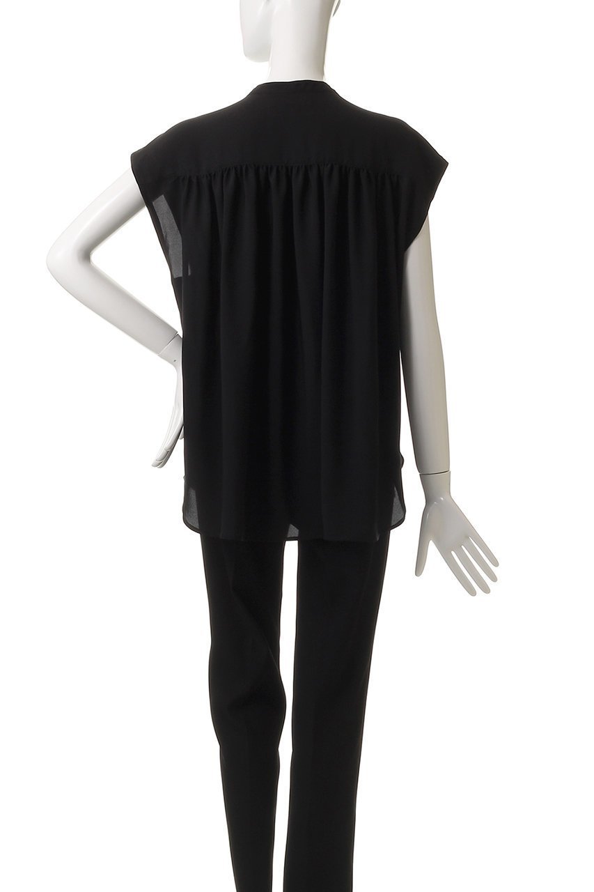 【フローレント/FLORENT】のポリエステル フレンチスリーブ ブラウス 人気、トレンドファッション・服の通販 founy(ファニー) 　ファッション　Fashion　レディースファッション　Fashion for Women　トップス・カットソー　Cut & Sew Tops　シャツ・ブラウス・オフィスカジュアル　Elegant Blouses & Button-Ups　サマー　Summer, Summer Style　ショート　Short, Short Length　スリーブ　Sleeve, Long Sleeve / Short Sleeve　フレンチ　French, French Style　ベーシック　Basic, Essential　夏　Summer　ビジネス 仕事 通勤　Business / Work / Commuting　other-4|ID: prp329100004572944 ipo3291000000034955131