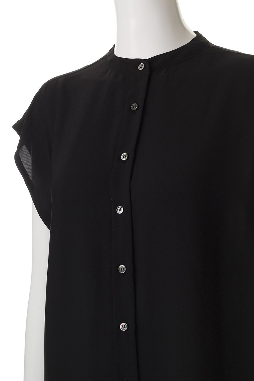 【フローレント/FLORENT】のポリエステル フレンチスリーブ ブラウス 人気、トレンドファッション・服の通販 founy(ファニー) 　ファッション　Fashion　レディースファッション　Fashion for Women　トップス・カットソー　Cut & Sew Tops　シャツ・ブラウス・オフィスカジュアル　Elegant Blouses & Button-Ups　サマー　Summer, Summer Style　ショート　Short, Short Length　スリーブ　Sleeve, Long Sleeve / Short Sleeve　フレンチ　French, French Style　ベーシック　Basic, Essential　夏　Summer　ビジネス 仕事 通勤　Business / Work / Commuting　other-5|ID: prp329100004572944 ipo3291000000034955133