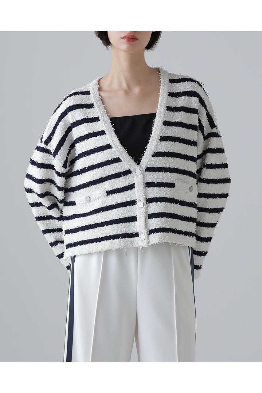【アドーア/ADORE】のツィーディーボーダーニット 人気、トレンドファッション・服の通販 founy(ファニー) 　ファッション　Fashion　レディースファッション　WOMEN　トップス・カットソー　Tops/Tshirt　ニット　Knit Tops　プルオーバー　Pullover　カーディガン　Cardigan　ストレッチ　Stretch　ボトム　Bottom　ロング　Long　NEW・新作・新着・新入荷　New Arrivals　other-2|ID: prp329100004572949 ipo3291000000032362828