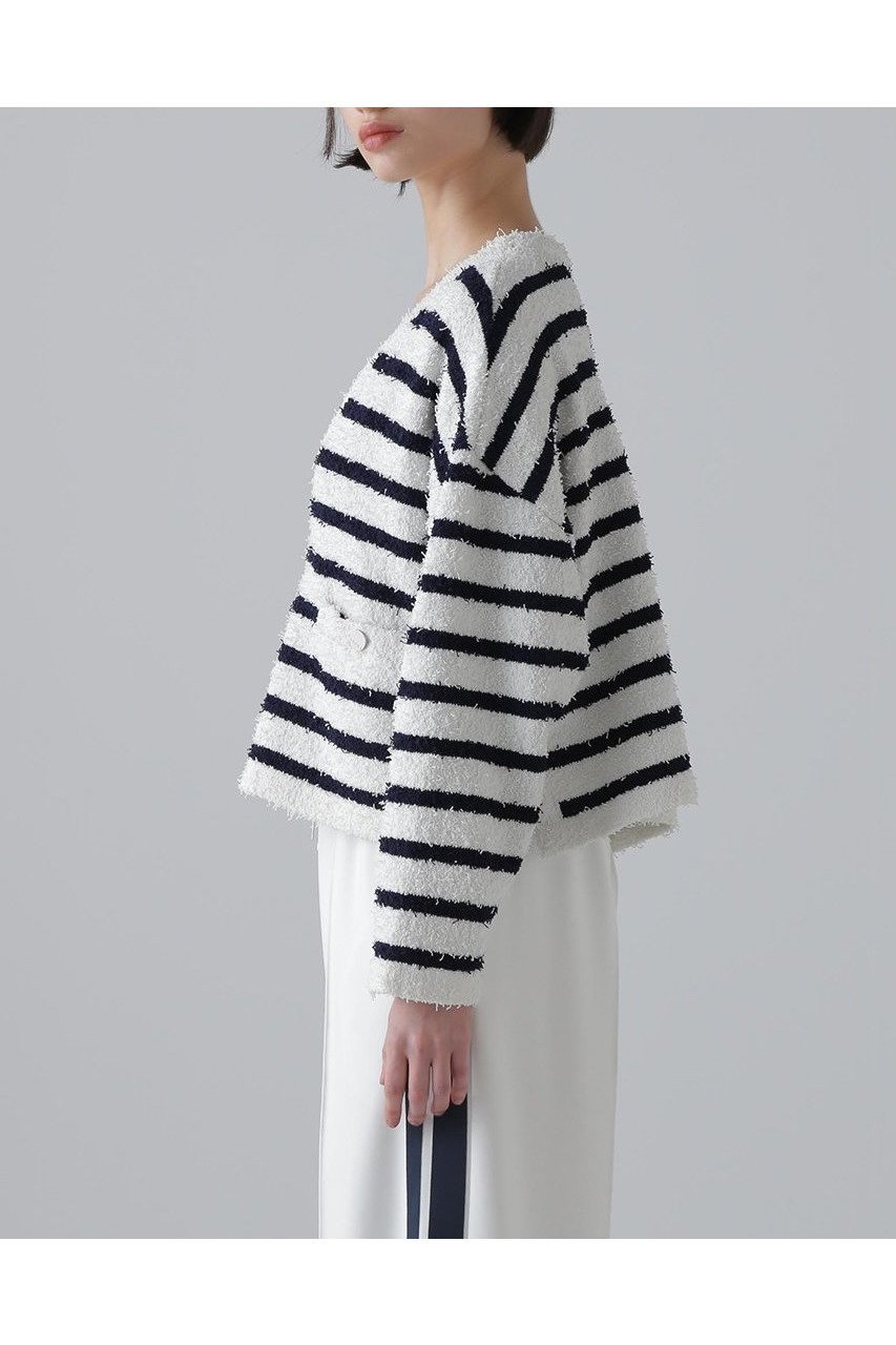 【アドーア/ADORE】のツィーディーボーダーニット 人気、トレンドファッション・服の通販 founy(ファニー) 　ファッション　Fashion　レディースファッション　WOMEN　トップス・カットソー　Tops/Tshirt　ニット　Knit Tops　プルオーバー　Pullover　カーディガン　Cardigan　ストレッチ　Stretch　ボトム　Bottom　ロング　Long　NEW・新作・新着・新入荷　New Arrivals　other-4|ID: prp329100004572949 ipo3291000000032362830