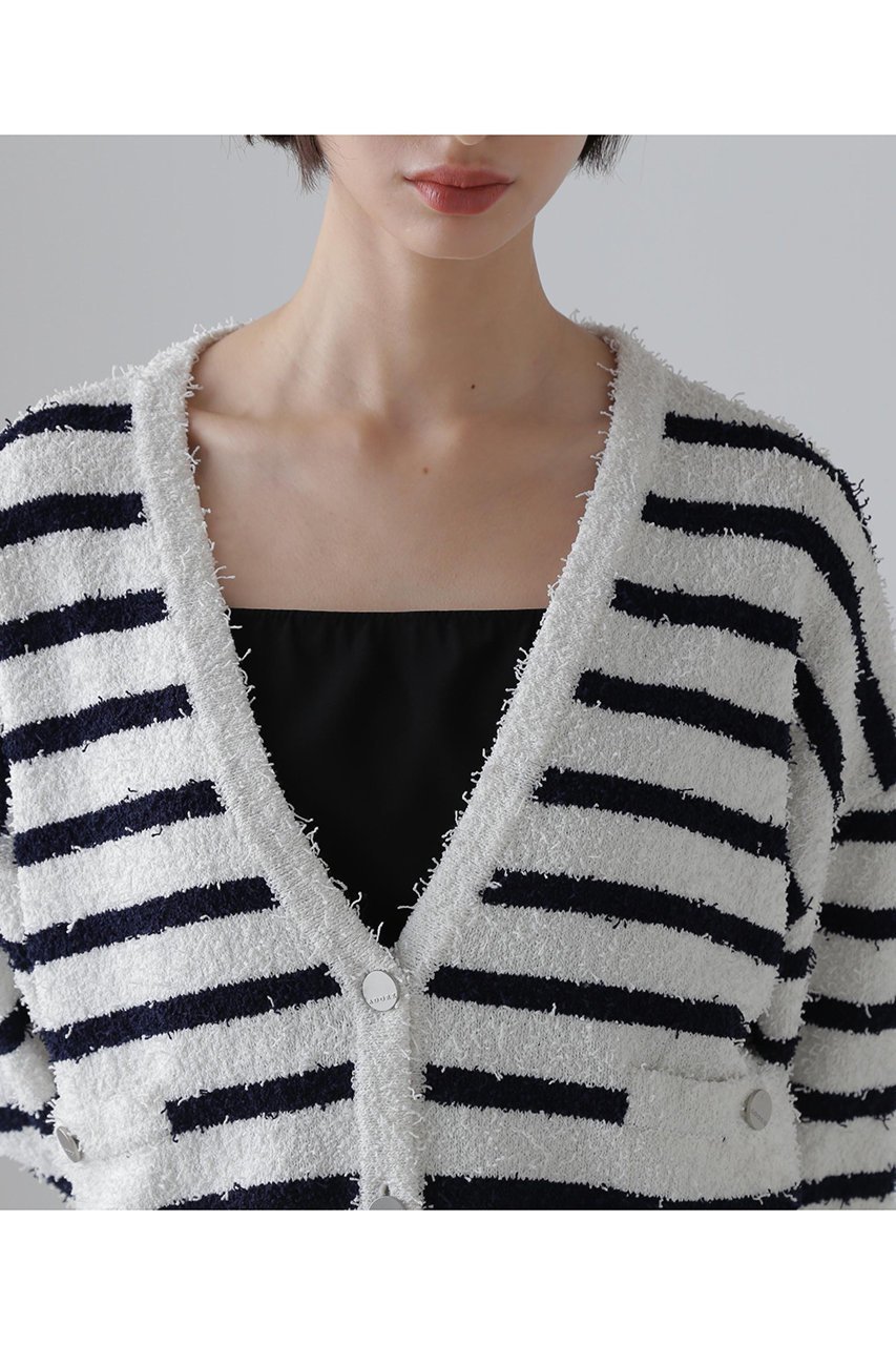 【アドーア/ADORE】のツィーディーボーダーニット 人気、トレンドファッション・服の通販 founy(ファニー) 　ファッション　Fashion　レディースファッション　WOMEN　トップス・カットソー　Tops/Tshirt　ニット　Knit Tops　プルオーバー　Pullover　カーディガン　Cardigan　ストレッチ　Stretch　ボトム　Bottom　ロング　Long　NEW・新作・新着・新入荷　New Arrivals　other-6|ID: prp329100004572949 ipo3291000000032362832