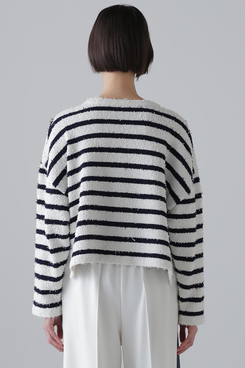 【アドーア/ADORE】のツィーディーボーダーニット 人気、トレンドファッション・服の通販 founy(ファニー) 　ファッション　Fashion　レディースファッション　Fashion for Women　トップス・カットソー　Cut & Sew Tops　ニット　Knit Tops & Sweaters　カジュアルプルオーバー・ニットトップス　Pullovers & Knit Tops / Casual Pullovers　カーディガン　Cardigan, Knitwear　ストレッチ　Stretch, Stretchy Fabric　ボトム　Bottoms, Lower Wear　ロング　Long, Long-Length　other-5|ID: prp329100004572949 ipo3291000000035696618