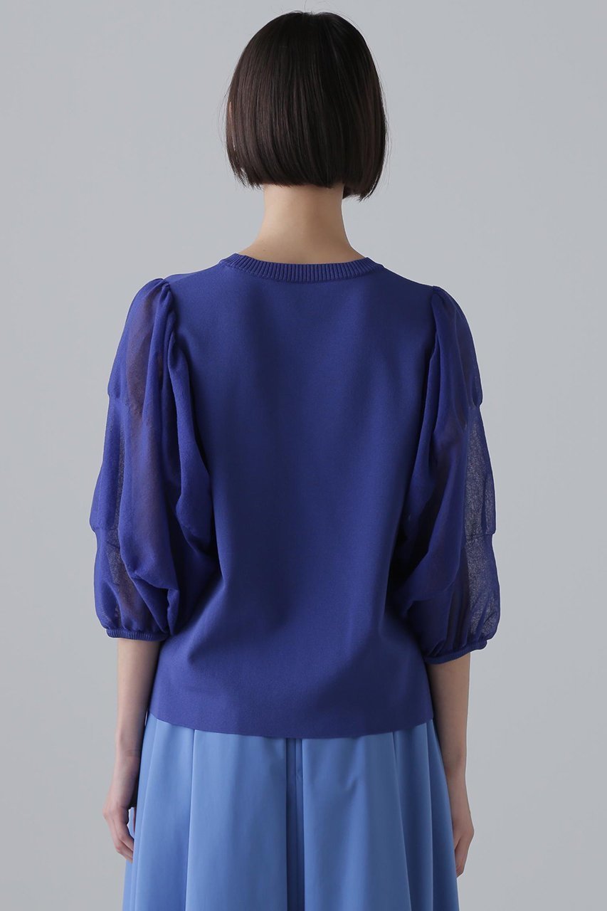 【アドーア/ADORE】のシアースリーブニット 人気、トレンドファッション・服の通販 founy(ファニー) 　ファッション　Fashion　レディースファッション　WOMEN　トップス・カットソー　Tops/Tshirt　ニット　Knit Tops　プルオーバー　Pullover　インナー　Inner　ギャザー　Gather　ストレッチ　Stretch　スリーブ　Sleeve　NEW・新作・新着・新入荷　New Arrivals　other-5|ID: prp329100004572950 ipo3291000000032362842