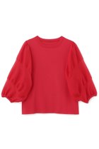 【アドーア/ADORE】のシアースリーブニット レッド|ID: prp329100004572950 ipo3291000000035783338