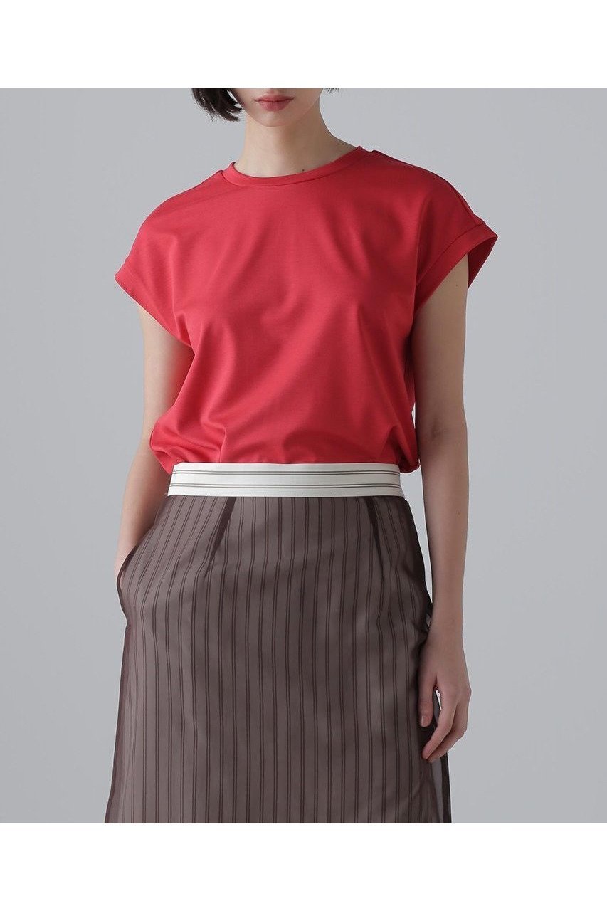 【アドーア/ADORE】のストレッチポンチカットソー 人気、トレンドファッション・服の通販 founy(ファニー) 　ファッション　Fashion　レディースファッション　WOMEN　トップス・カットソー　Tops/Tshirt　シャツ/ブラウス　Shirts/Blouses　ロング / Tシャツ　T-Shirts　カットソー　Cut and Sewn　2024年　2024　2024春夏・S/S　Ss,Spring/Summer,2024　カットソー　Cut And Sew　ショート　Short　ジャージ　Jersey　スリーブ　Sleeve　人気　Popularity　定番　Standard　NEW・新作・新着・新入荷　New Arrivals　other-2|ID: prp329100004572951 ipo3291000000032362856