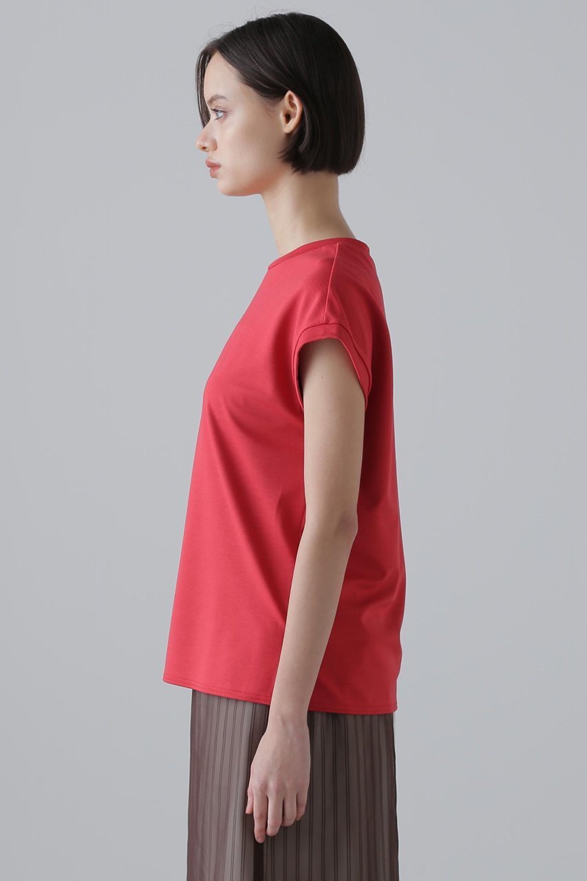 【アドーア/ADORE】のストレッチポンチカットソー 人気、トレンドファッション・服の通販 founy(ファニー) 　ファッション　Fashion　レディースファッション　Fashion for Women　トップス・カットソー　Cut & Sew Tops　シャツ・ブラウス・オフィスカジュアル　Elegant Blouses & Button-Ups　ロングTシャツ・Tシャツ　Longline T-Shirts & Tees　カットソー・ベーシックTシャツ　Cut-and-Sewn Tops / Stretch Tees & Basics　2024年　2024　2024春夏・S/S　Spring/Summer 2024 SS24　カットソー　Cut and Sewn Top　ショート　Short, Short Length　スリーブ　Sleeve, Long Sleeve / Short Sleeve　エレガント 上品　Elegant　人気　Popular, Best Seller　定番　Standard, Basic Item　other-4|ID: prp329100004572951 ipo3291000000035362648