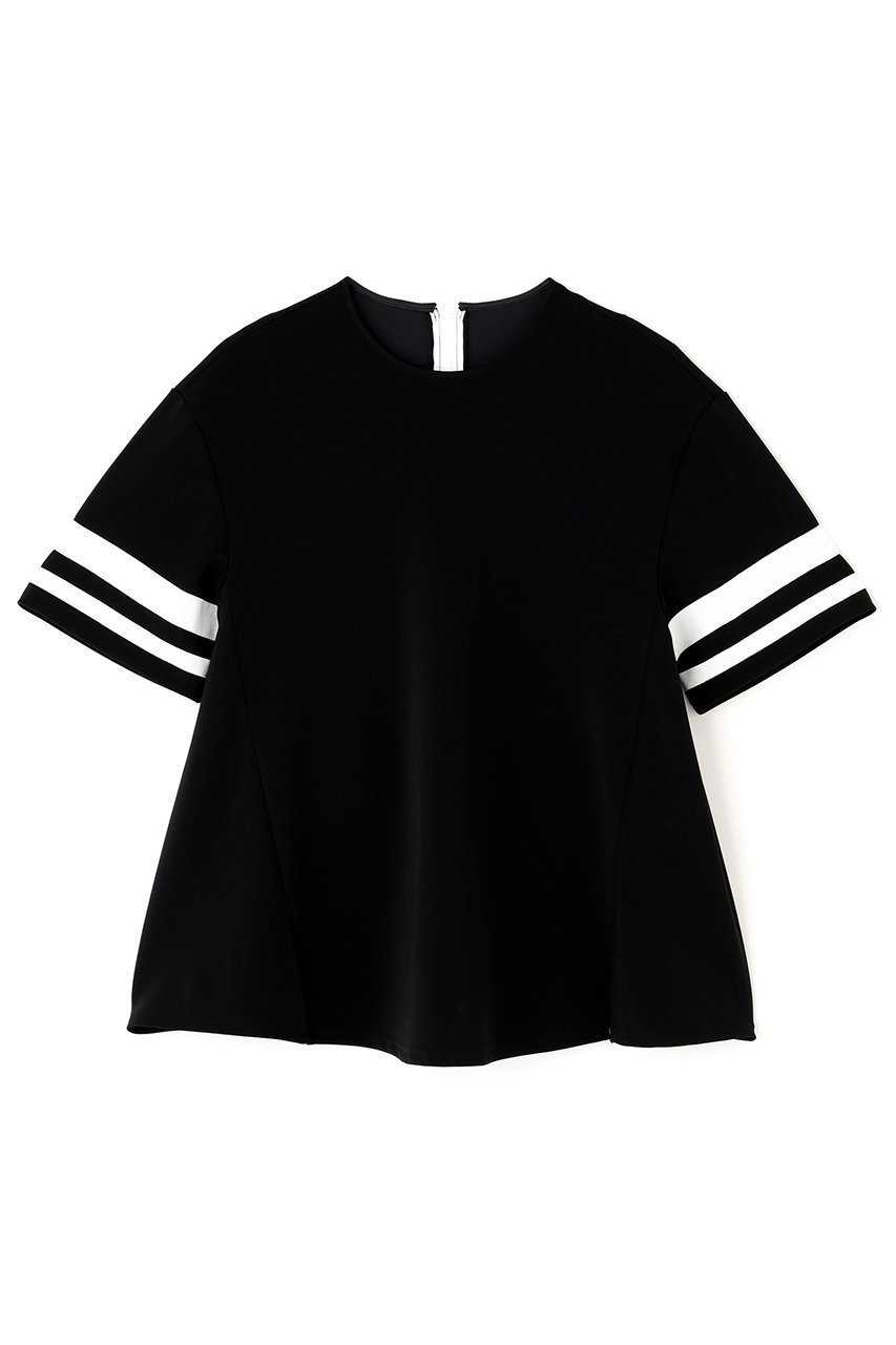 【アドーア/ADORE】のマットストレッチダンボールカットソー インテリア・キッズ・メンズ・レディースファッション・服の通販 founy(ファニー) 　ファッション　Fashion　レディースファッション　Fashion for Women　トップス・カットソー　Cut & Sew Tops　シャツ・ブラウス・オフィスカジュアル　Elegant Blouses & Button-Ups　ロングTシャツ・Tシャツ　Longline T-Shirts & Tees　カットソー・ベーシックTシャツ　Cut-and-Sewn Tops / Stretch Tees & Basics　グログラン　Grosgrain, Grosgrain Ribbon　ショート　Short, Short Length　スリーブ　Sleeve, Long Sleeve / Short Sleeve　フォルム　Silhouette, Form　ブラック|ID: prp329100004572954 ipo3291000000032842086