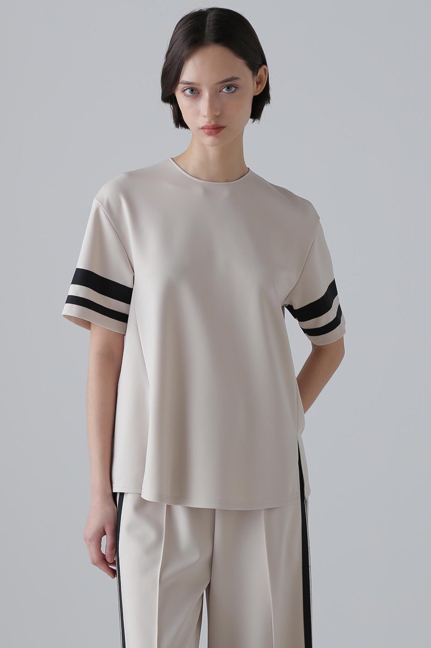 【アドーア/ADORE】のマットストレッチダンボールカットソー 人気、トレンドファッション・服の通販 founy(ファニー) ファッション Fashion レディースファッション Fashion for Women トップス・カットソー Cut & Sew Tops シャツ・ブラウス・オフィスカジュアル Elegant Blouses & Button-Ups ロングTシャツ・Tシャツ Longline T-Shirts & Tees カットソー・ベーシックTシャツ Cut-and-Sewn Tops / Stretch Tees & Basics グログラン Grosgrain, Grosgrain Ribbon ショート Short, Short Length スリーブ Sleeve, Long Sleeve / Short Sleeve フォルム Silhouette, Form other-2|ID: prp329100004572954 ipo3291000000035277944