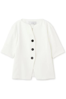 【アドーア/ADORE】のホロウツイルジャケット 人気、トレンドファッション・服の通販 founy(ファニー) ファッション Fashion レディースファッション Ladies' Fashion Online アウター Coat Outerwear ジャケット Jackets ジャケット Jacket スリット Slit デコルテ Decolletage フロント Front 半袖 Short Sleeve |ID:prp329100004572958