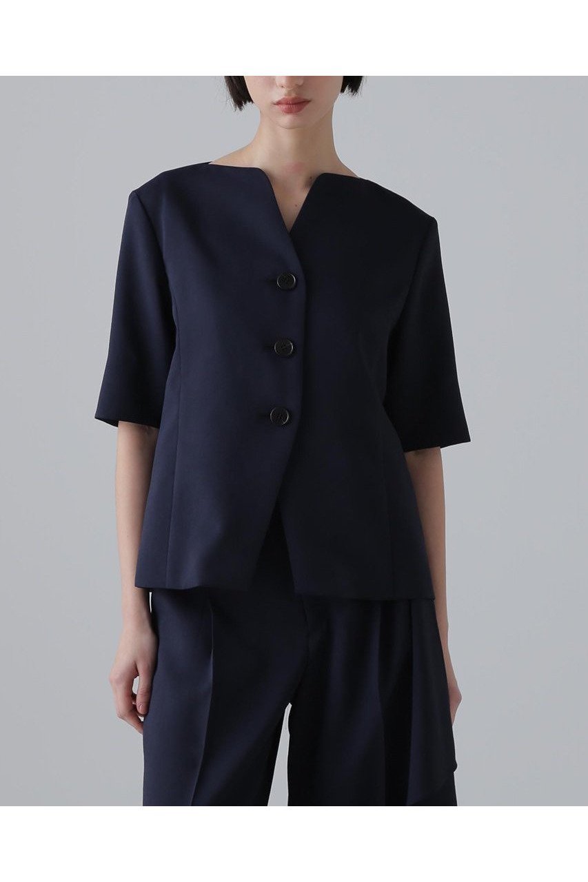 【アドーア/ADORE】のホロウツイルジャケット 人気、トレンドファッション・服の通販 founy(ファニー) 　ファッション　Fashion　レディースファッション　WOMEN　アウター　Coat Outerwear　ジャケット　Jackets　ジャケット　Jacket　スリット　Slit　デコルテ　Decolletage　フロント　Front　半袖　Short Sleeve　NEW・新作・新着・新入荷　New Arrivals　other-2|ID: prp329100004572958 ipo3291000000032362901