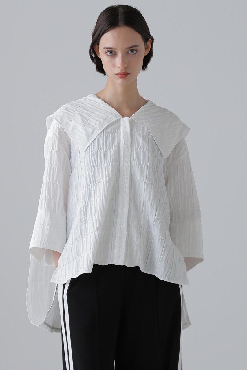 【アドーア/ADORE】のシュリンクWジャガードジャケット 人気、トレンドファッション・服の通販 founy(ファニー) 　ファッション　Fashion　レディースファッション　Fashion for Women　アウター　Coat / Outerwear Collection　レディースジャケット・軽アウター　Jackets　ジャカード／ジャガード　Jacquard, Woven Pattern　ジャケット　Jacket, Outerwear　ドレープ　Drape, Draping Fabric　フロント　Front, Front Design　モチーフ　Motif, Design Theme　再入荷　Restock / Back in Stock　other-2|ID: prp329100004572959 ipo3291000000034988908