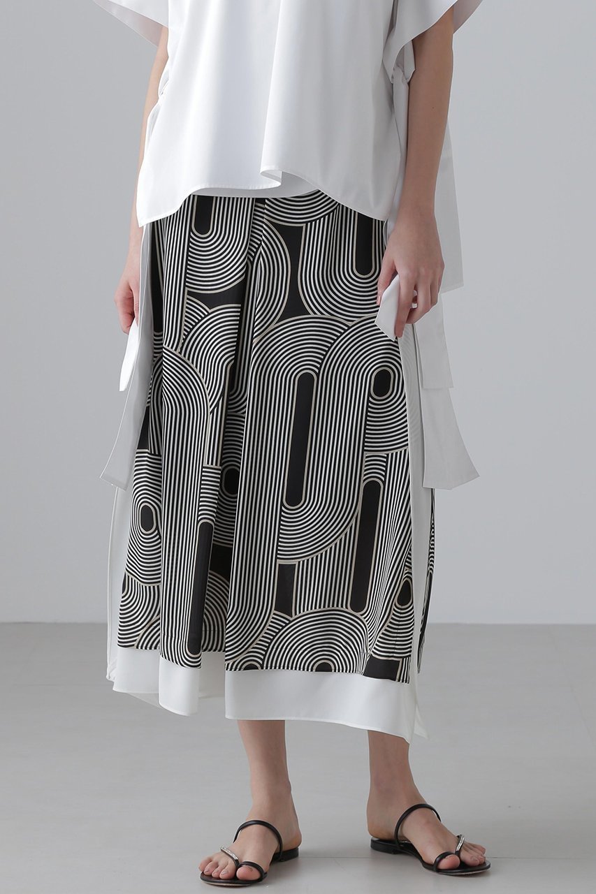 【アドーア/ADORE】のメイズプリントスカート 人気、トレンドファッション・服の通販 founy(ファニー) 　ファッション　Fashion　レディースファッション　Fashion for Women　スカート　Skirts　ロングスカート　Long Skirts / Maxi & Midi Skirts　スカーフ　Scarf, Neckwear　フォルム　Silhouette, Form　プリント　Print, Printed Pattern　モチーフ　Motif, Design Theme　ロング　Long, Long-Length　再入荷　Restock / Back in Stock　無地　Plain, Solid Color　other-3|ID: prp329100004572975 ipo3291000000035332373