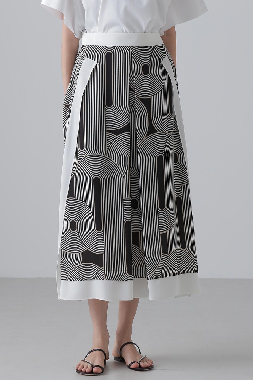 【アドーア/ADORE】のメイズプリントスカート 人気、トレンドファッション・服の通販 founy(ファニー) 　ファッション　Fashion　レディースファッション　Fashion for Women　スカート　Skirts　ロングスカート　Long Skirts / Maxi & Midi Skirts　スカーフ　Scarf, Neckwear　フォルム　Silhouette, Form　プリント　Print, Printed Pattern　モチーフ　Motif, Design Theme　ロング　Long, Long-Length　再入荷　Restock / Back in Stock　無地　Plain, Solid Color　other-4|ID: prp329100004572975 ipo3291000000035332374