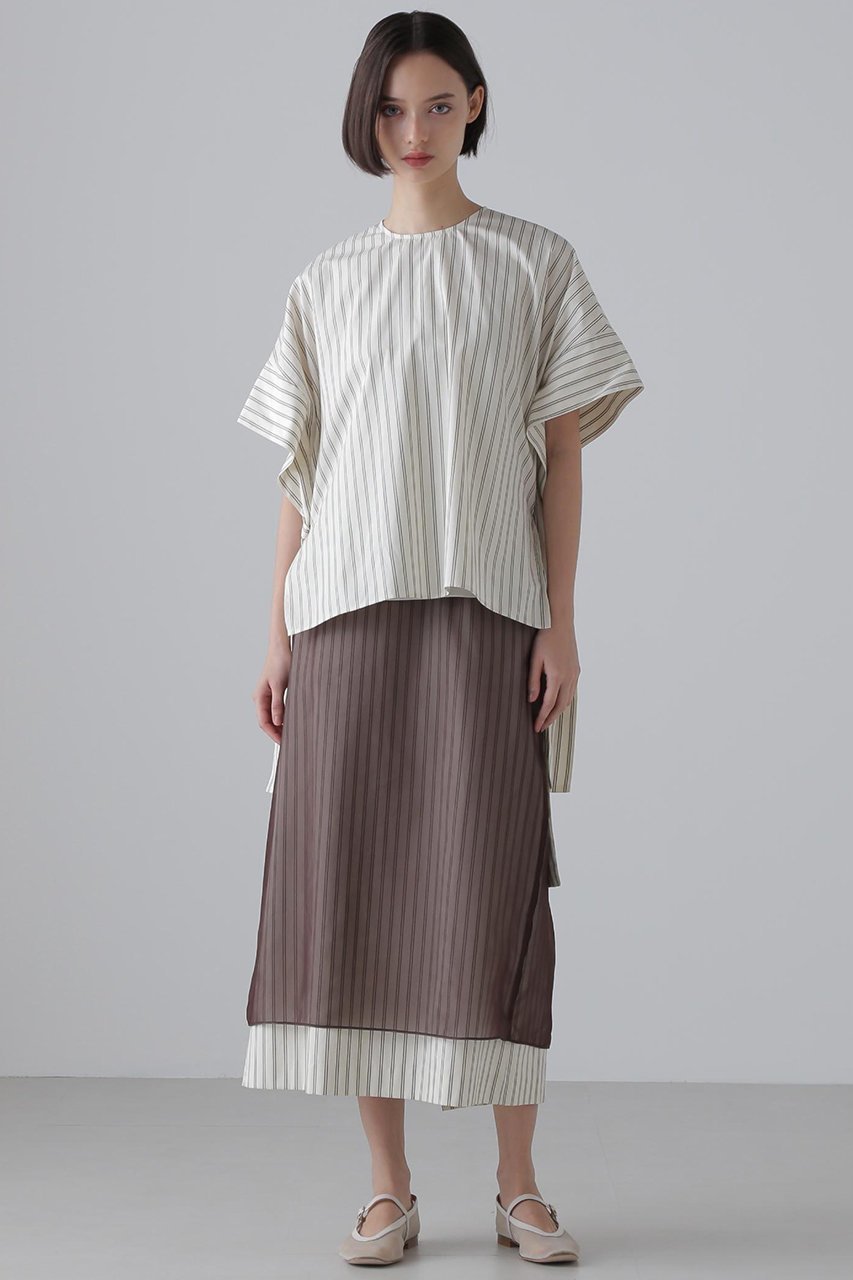 【アドーア/ADORE】のコンパクトコットンスカート 人気、トレンドファッション・服の通販 founy(ファニー) 　ファッション　Fashion　レディースファッション　Fashion for Women　スカート　Skirts　ロングスカート　Long Skirts / Maxi & Midi Skirts　コンパクト　Compact, Small Size　シアー　Sheer, See-Through　セットアップ　Set-Up, Coordinated Outfit　ブロード　Broadcloth, Fine Cotton　ロング　Long, Long-Length　other-2|ID: prp329100004572976 ipo3291000000035639530