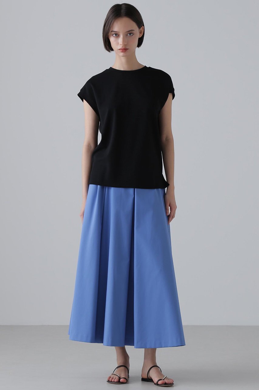 【アドーア/ADORE】のクリアコットンスカート インテリア・キッズ・メンズ・レディースファッション・服の通販 founy(ファニー) 　ファッション　Fashion　レディースファッション　Fashion for Women　スカート　Skirts　ロングスカート　Long Skirts / Maxi & Midi Skirts　おすすめ　Recommended / Our Picks　コンパクト　Compact, Small Size　セットアップ　Set-Up, Coordinated Outfit　フレア　Flare, Flared　ブロード　Broadcloth, Fine Cotton　ロング　Long, Long-Length　エレガント 上品　Elegant　ブルー|ID: prp329100004572977 ipo3291000000033061938