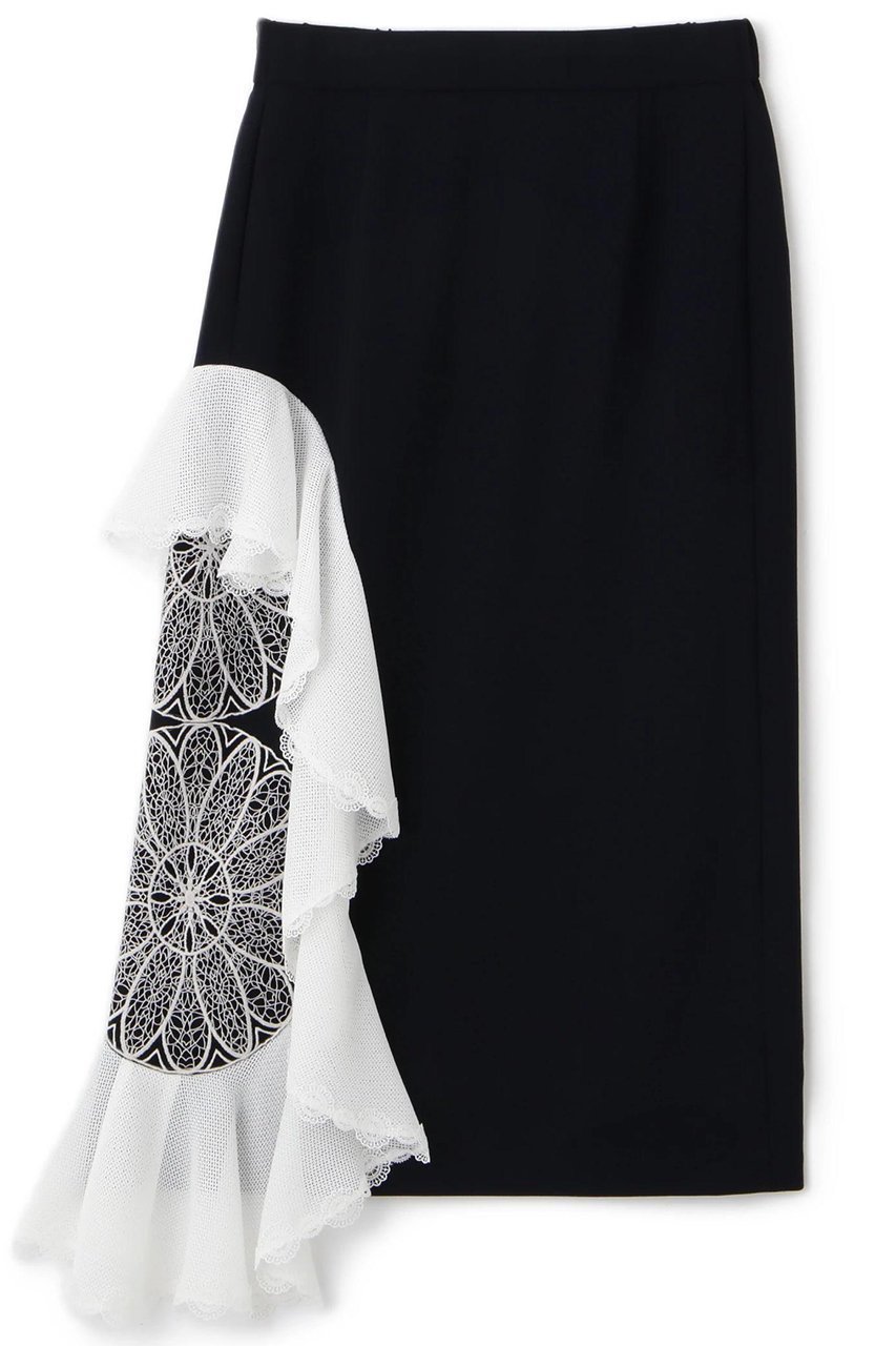 【アドーア/ADORE】のクロシェドッキングスカート インテリア・キッズ・メンズ・レディースファッション・服の通販 founy(ファニー) 　ファッション　Fashion　レディースファッション　Fashion for Women　スカート　Skirts　ロングスカート　Long Skirts / Maxi & Midi Skirts　セットアップ　Set-Up, Coordinated Outfit　ラッフル　Ruffle, Frill　ロング　Long, Long-Length　再入荷　Restock / Back in Stock　ネイビー|ID: prp329100004572979 ipo3291000000034990222