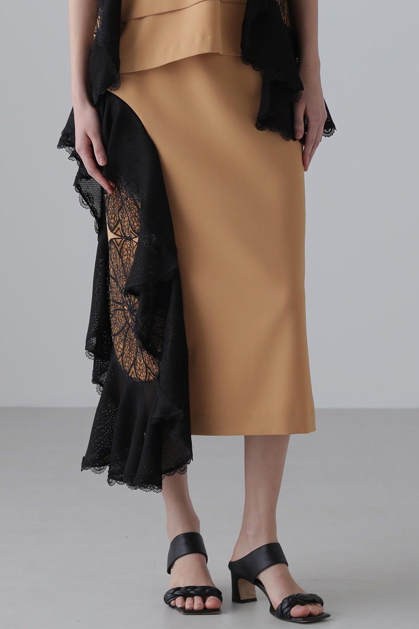 【アドーア/ADORE】のクロシェドッキングスカート 人気、トレンドファッション・服の通販 founy(ファニー) 　ファッション　Fashion　レディースファッション　Fashion for Women　スカート　Skirts　ロングスカート　Long Skirts / Maxi & Midi Skirts　セットアップ　Set-Up, Coordinated Outfit　ラッフル　Ruffle, Frill　ロング　Long, Long-Length　other-3|ID: prp329100004572979 ipo3291000000035642963