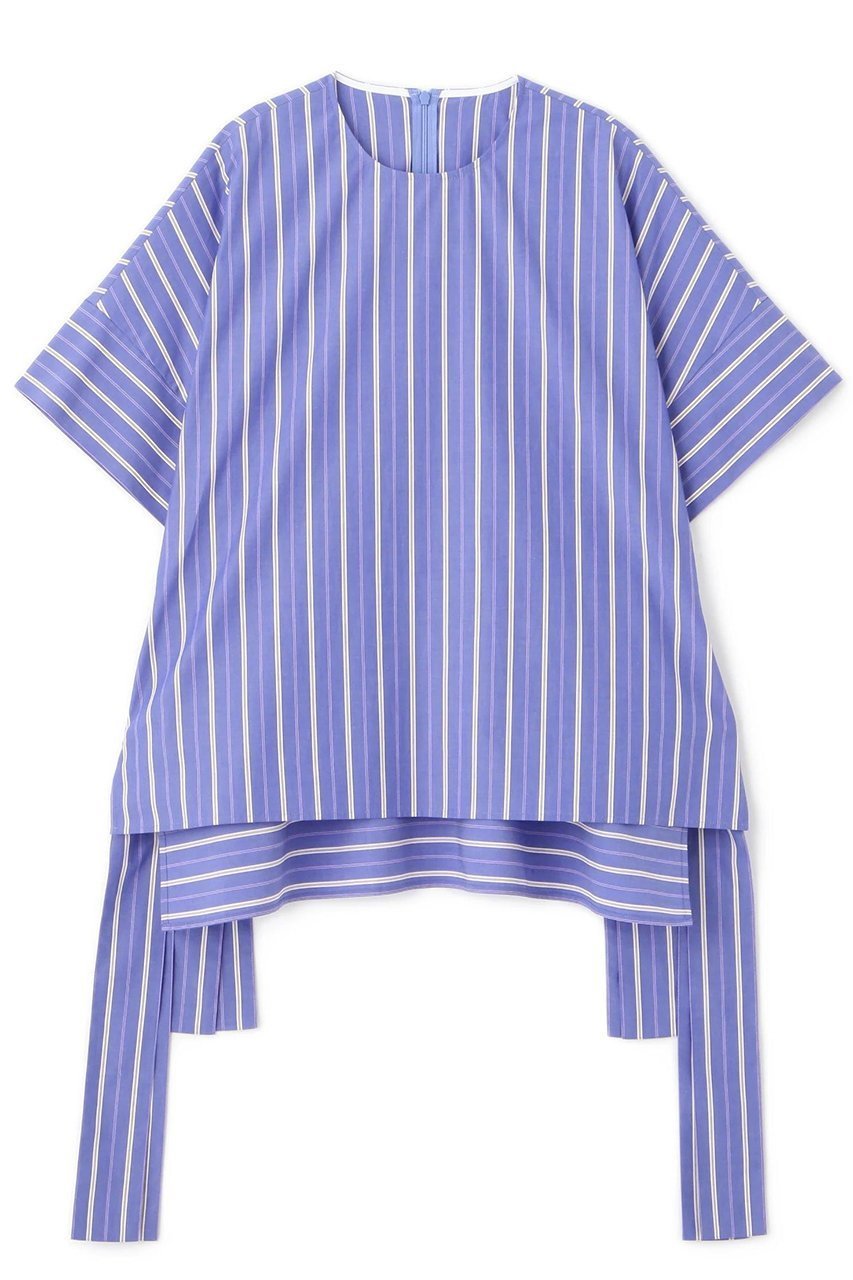 【アドーア/ADORE】のコンパクトコットンブラウス インテリア・キッズ・メンズ・レディースファッション・服の通販 founy(ファニー) 　ファッション　Fashion　レディースファッション　Fashion for Women　トップス・カットソー　Cut & Sew Tops　シャツ・ブラウス・オフィスカジュアル　Elegant Blouses & Button-Ups　コンパクト　Compact, Small Size　ショート　Short, Short Length　スリーブ　Sleeve, Long Sleeve / Short Sleeve　セットアップ　Set-Up, Coordinated Outfit　ブロード　Broadcloth, Fine Cotton　再入荷　Restock / Back in Stock　ブルー|ID: prp329100004572981 ipo3291000000035783364