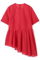 【アドーア/ADORE】のスパンオーガンジーブラウス 人気、トレンドファッション・服の通販 founy(ファニー) ファッション Fashion レディースファッション Fashion for Women トップス・カットソー Cut & Sew Tops シャツ・ブラウス・オフィスカジュアル Elegant Blouses & Button-Ups アシンメトリー Asymmetrical Style オケージョン Occasion Wear オーガンジー Organza Fabric ショート Short, Short Length スリーブ Sleeve, Long Sleeve / Short Sleeve ペプラム Peplum, Flared Hem 再入荷 Restock / Back in Stock thumbnail レッド|ID: prp329100004572983 ipo3291000000034988959