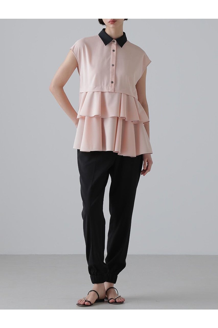【アドーア/ADORE】のドライタッチジョーゼットブラウス 人気、トレンドファッション・服の通販 founy(ファニー) 　ファッション　Fashion　レディースファッション　WOMEN　トップス・カットソー　Tops/Tshirt　キャミソール / ノースリーブ　No Sleeves　シャツ/ブラウス　Shirts/Blouses　おすすめ　Recommend　ストレッチ　Stretch　セットアップ　Set Up　ノースリーブ　No Sleeve　ペプラム　Peplum　NEW・新作・新着・新入荷　New Arrivals　ビジネス 仕事 通勤　Business　other-2|ID: prp329100004572986 ipo3291000000032363071