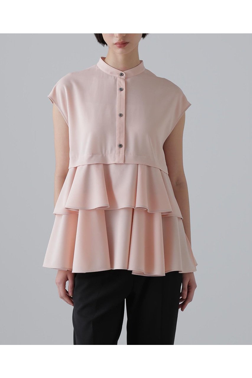 【アドーア/ADORE】のドライタッチジョーゼットブラウス 人気、トレンドファッション・服の通販 founy(ファニー) 　ファッション　Fashion　レディースファッション　WOMEN　トップス・カットソー　Tops/Tshirt　キャミソール / ノースリーブ　No Sleeves　シャツ/ブラウス　Shirts/Blouses　おすすめ　Recommend　ストレッチ　Stretch　セットアップ　Set Up　ノースリーブ　No Sleeve　ペプラム　Peplum　NEW・新作・新着・新入荷　New Arrivals　ビジネス 仕事 通勤　Business　other-7|ID: prp329100004572986 ipo3291000000032363079